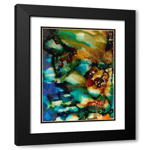Chromatic Haze II Black Modern Wood Framed Art Print with Double Matting by Moore, Regina