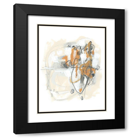Spur II Black Modern Wood Framed Art Print with Double Matting by Vess, June Erica