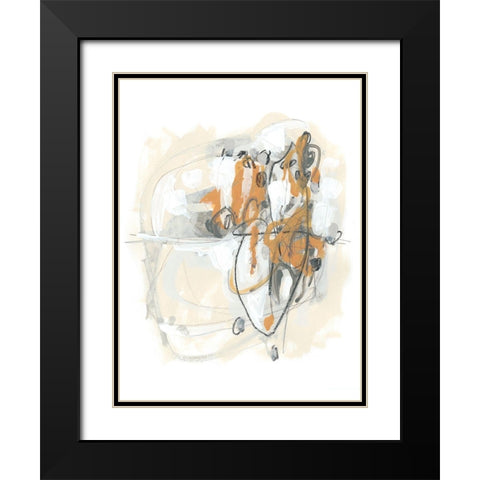 Spur II Black Modern Wood Framed Art Print with Double Matting by Vess, June Erica