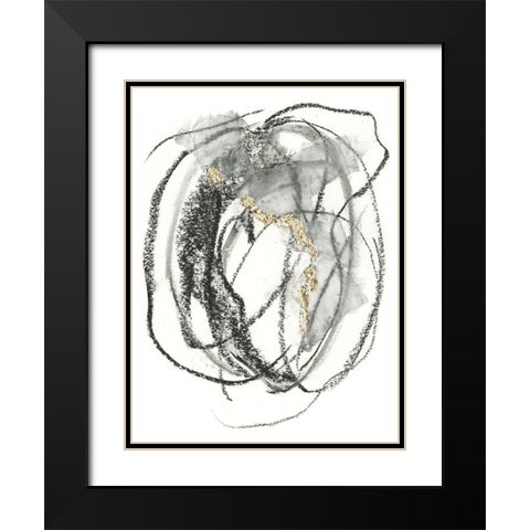 La Valses I Black Modern Wood Framed Art Print with Double Matting by Borges, Victoria