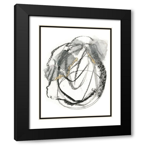 La Valses II Black Modern Wood Framed Art Print with Double Matting by Borges, Victoria
