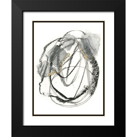 La Valses II Black Modern Wood Framed Art Print with Double Matting by Borges, Victoria