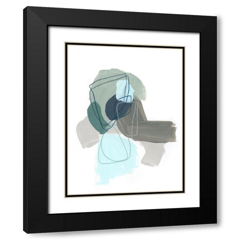 Coda IV Black Modern Wood Framed Art Print with Double Matting by Vess, June Erica