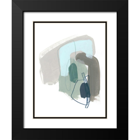 Coda VII Black Modern Wood Framed Art Print with Double Matting by Vess, June Erica