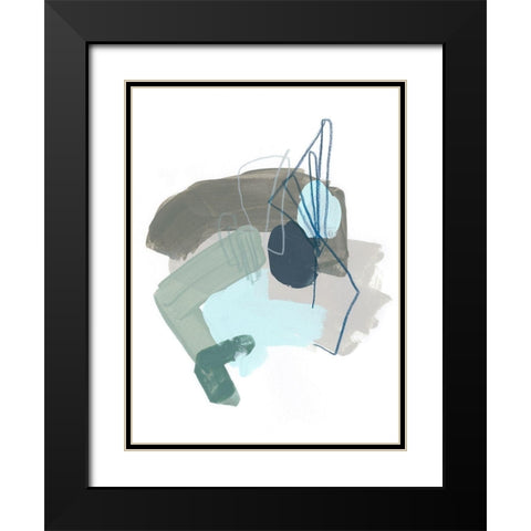Coda VIII Black Modern Wood Framed Art Print with Double Matting by Vess, June Erica