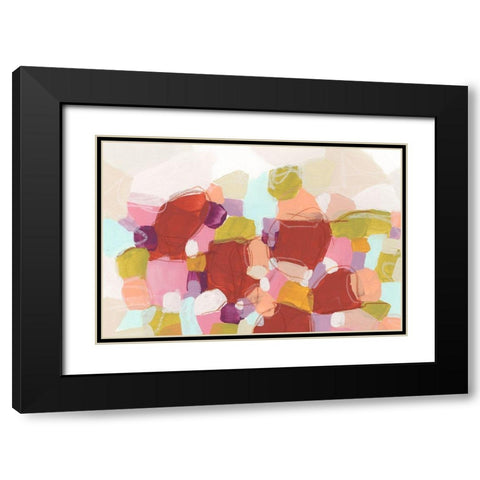 Color Cartography I Black Modern Wood Framed Art Print with Double Matting by Vess, June Erica