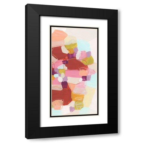 Color Cartography III Black Modern Wood Framed Art Print with Double Matting by Vess, June Erica