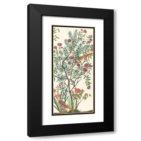 Traditional Chinoiserie III Black Modern Wood Framed Art Print with Double Matting by Wang, Melissa