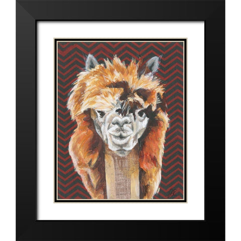 Animal Patterns III Black Modern Wood Framed Art Print with Double Matting by Rutledge, Jennifer