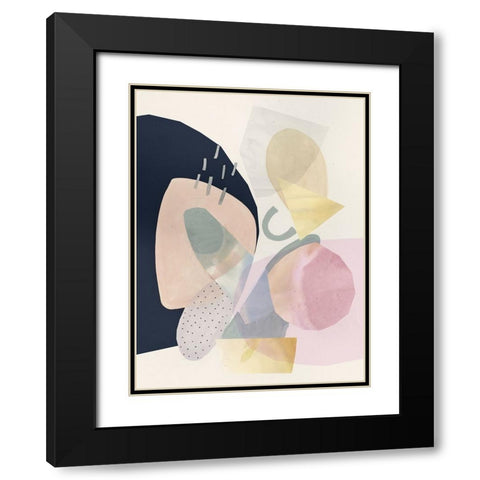 Sorbet I Black Modern Wood Framed Art Print with Double Matting by Borges, Victoria