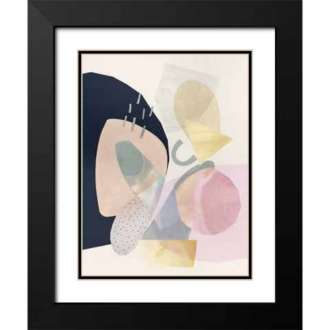 Sorbet I Black Modern Wood Framed Art Print with Double Matting by Borges, Victoria