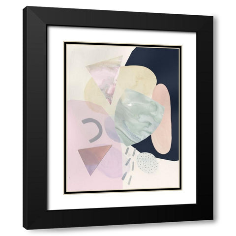 Sorbet II Black Modern Wood Framed Art Print with Double Matting by Borges, Victoria