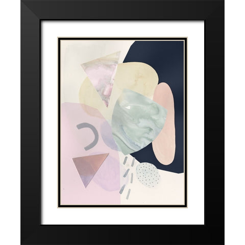 Sorbet II Black Modern Wood Framed Art Print with Double Matting by Borges, Victoria