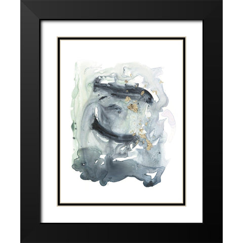 Archipelago II Black Modern Wood Framed Art Print with Double Matting by Borges, Victoria
