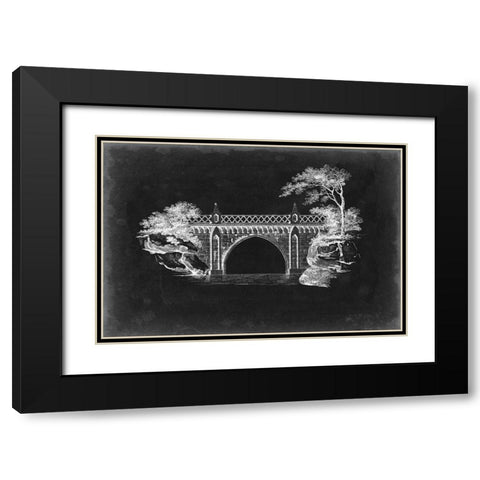 Bridge Schematic I Black Modern Wood Framed Art Print with Double Matting by Vision Studio