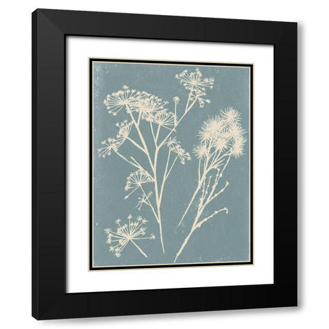 Small Spray II Black Modern Wood Framed Art Print with Double Matting by Wang, Melissa