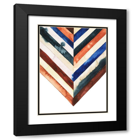 Desert Layers I Black Modern Wood Framed Art Print with Double Matting by Popp, Grace