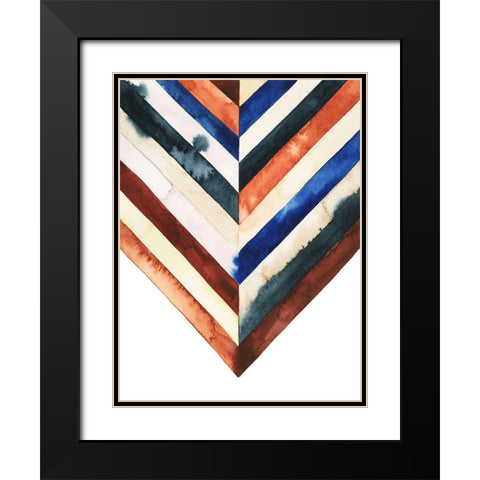 Desert Layers I Black Modern Wood Framed Art Print with Double Matting by Popp, Grace