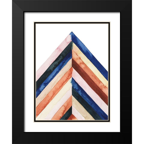 Desert Layers II Black Modern Wood Framed Art Print with Double Matting by Popp, Grace