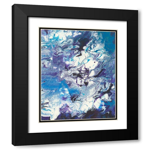 Meandering Mulberry II Black Modern Wood Framed Art Print with Double Matting by Moore, Regina