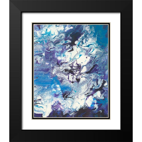 Meandering Mulberry II Black Modern Wood Framed Art Print with Double Matting by Moore, Regina