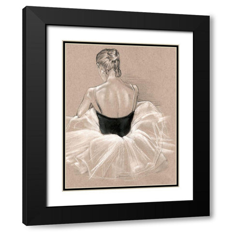 Ballet Study II Black Modern Wood Framed Art Print with Double Matting by Parker, Jennifer Paxton