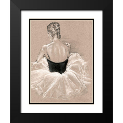 Ballet Study II Black Modern Wood Framed Art Print with Double Matting by Parker, Jennifer Paxton