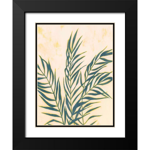 Sunset Fronds I Black Modern Wood Framed Art Print with Double Matting by Popp, Grace