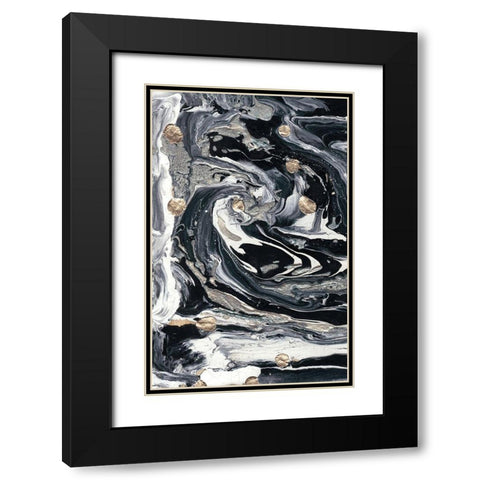 Ebony and Ivory I Black Modern Wood Framed Art Print with Double Matting by Ludwig, Alicia