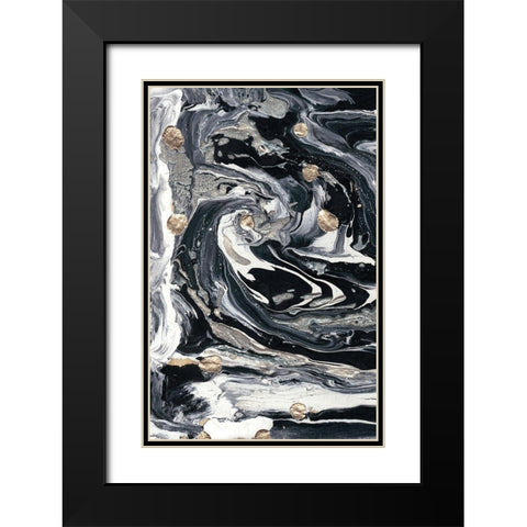 Ebony and Ivory I Black Modern Wood Framed Art Print with Double Matting by Ludwig, Alicia
