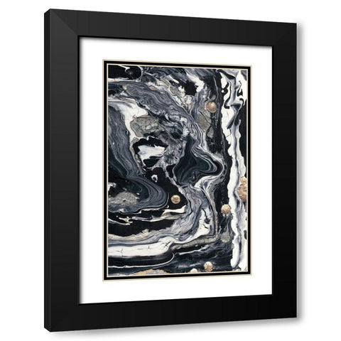 Ebony and Ivory II Black Modern Wood Framed Art Print with Double Matting by Ludwig, Alicia
