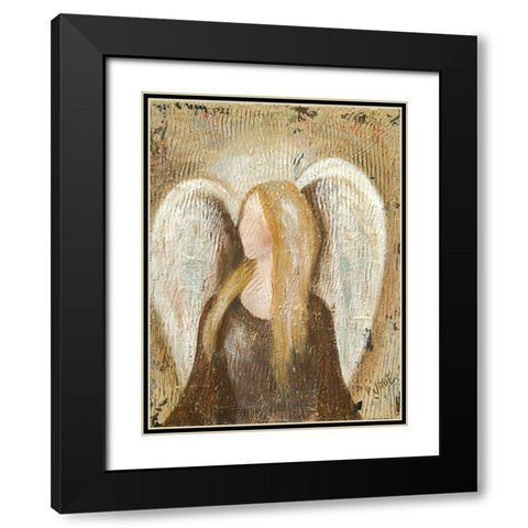 Angel Black Modern Wood Framed Art Print with Double Matting by Reynolds, Jade
