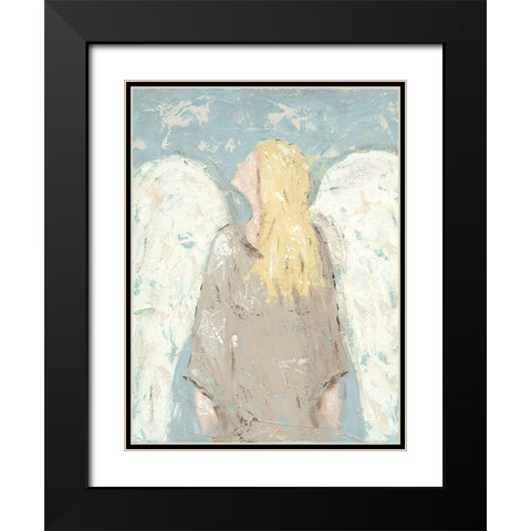 Angel Waiting Black Modern Wood Framed Art Print with Double Matting by Reynolds, Jade