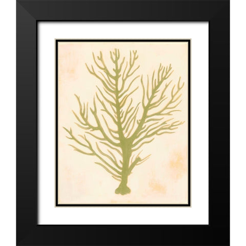 Deep Sea Coral II Black Modern Wood Framed Art Print with Double Matting by Popp, Grace