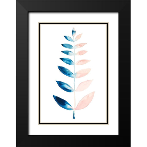 Sprig II Black Modern Wood Framed Art Print with Double Matting by Popp, Grace