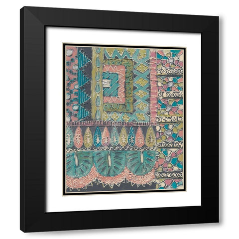 Bohemia II Black Modern Wood Framed Art Print with Double Matting by Zarris, Chariklia