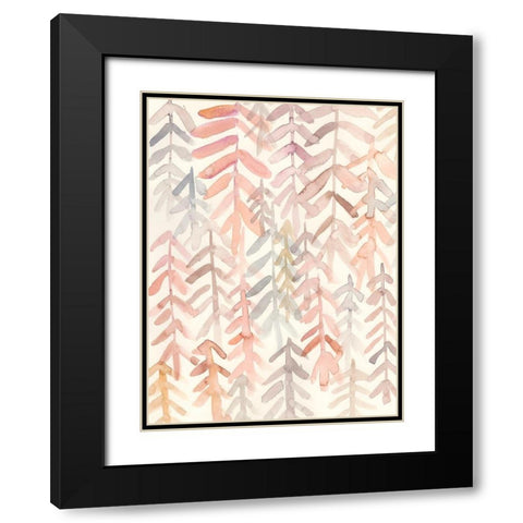 Barberry I Black Modern Wood Framed Art Print with Double Matting by Zarris, Chariklia