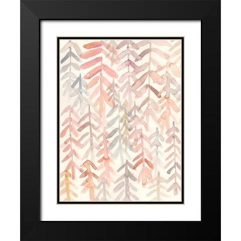 Barberry I Black Modern Wood Framed Art Print with Double Matting by Zarris, Chariklia