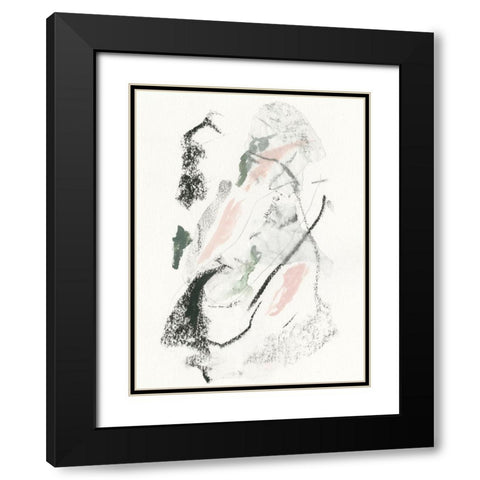 Unravel I Black Modern Wood Framed Art Print with Double Matting by Borges, Victoria