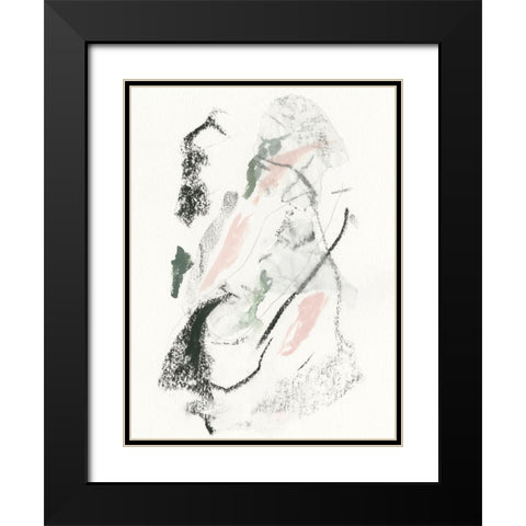 Unravel I Black Modern Wood Framed Art Print with Double Matting by Borges, Victoria