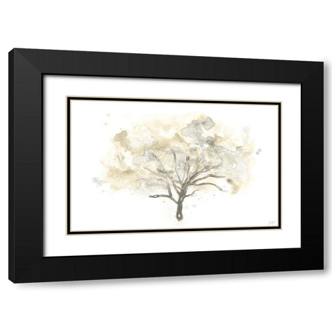 Neutral Arbor I Black Modern Wood Framed Art Print with Double Matting by Vess, June Erica