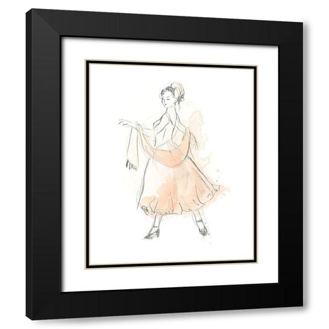 Blush and Grey Fashion IV Black Modern Wood Framed Art Print with Double Matting by Vess, June Erica