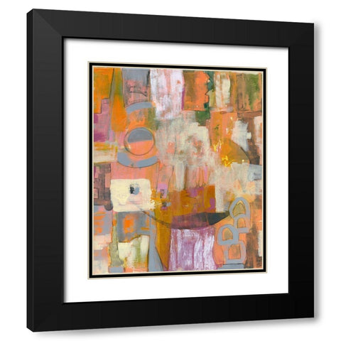 Pretty in Pinks I Black Modern Wood Framed Art Print with Double Matting by Daavettila, Tara