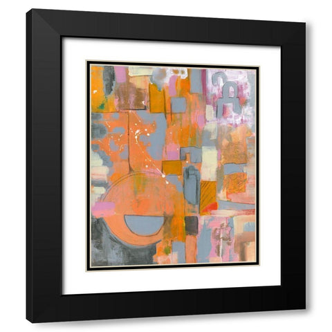 Pretty in Pinks II Black Modern Wood Framed Art Print with Double Matting by Daavettila, Tara