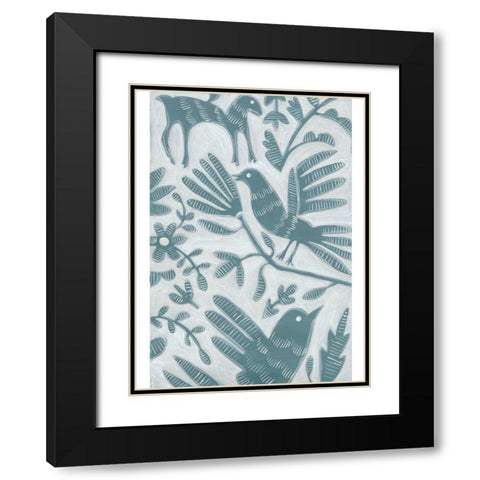 Animal Fair II Black Modern Wood Framed Art Print with Double Matting by Zarris, Chariklia