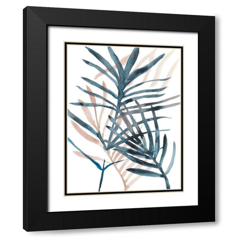 Panama Palms II Black Modern Wood Framed Art Print with Double Matting by Zarris, Chariklia