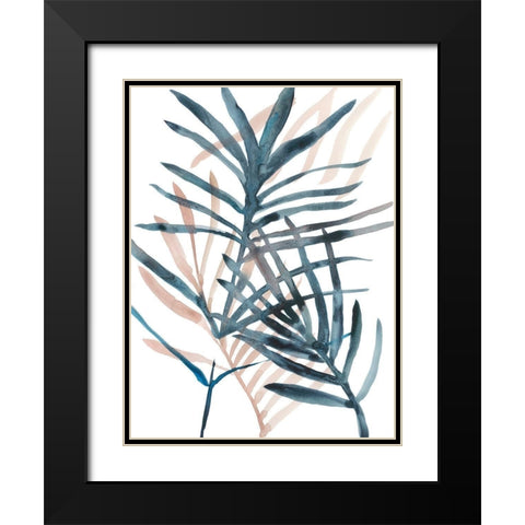 Panama Palms II Black Modern Wood Framed Art Print with Double Matting by Zarris, Chariklia