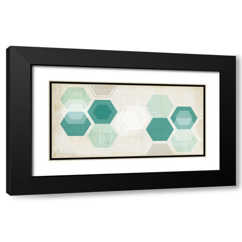 Hex Mobile I Black Modern Wood Framed Art Print with Double Matting by Fagalde, Jarman