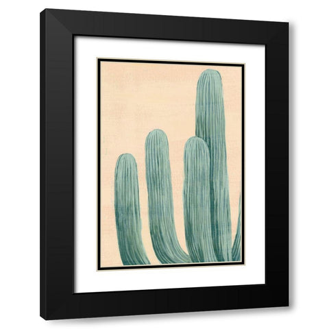 Dusty Cacti I Black Modern Wood Framed Art Print with Double Matting by Popp, Grace
