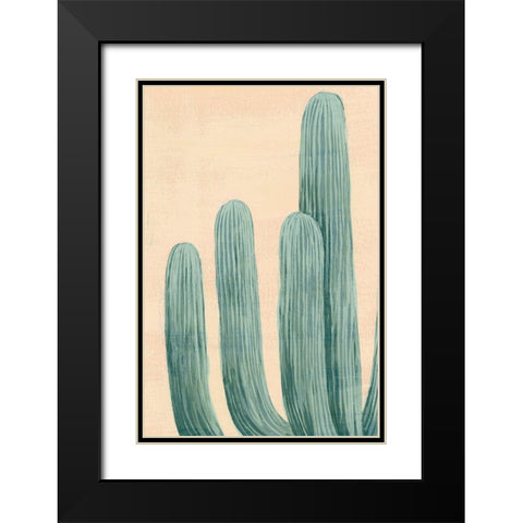 Dusty Cacti I Black Modern Wood Framed Art Print with Double Matting by Popp, Grace